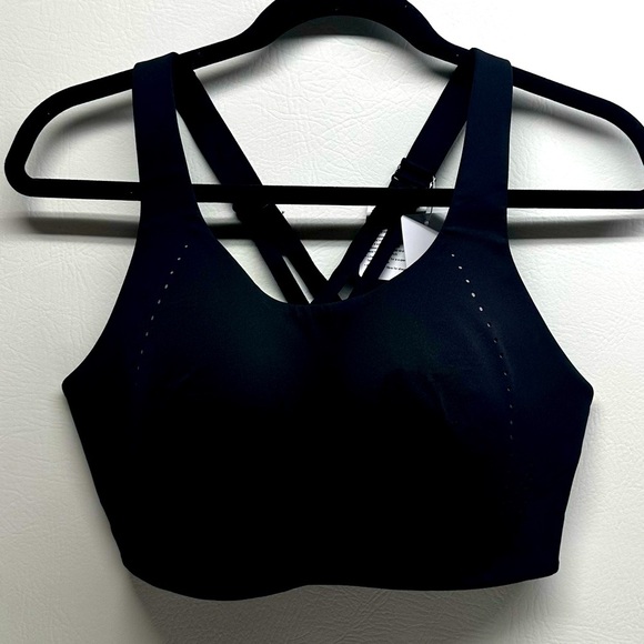 Lululemon Black Sports Bra Air support high support NWT 36DD - Picture 1 of 9